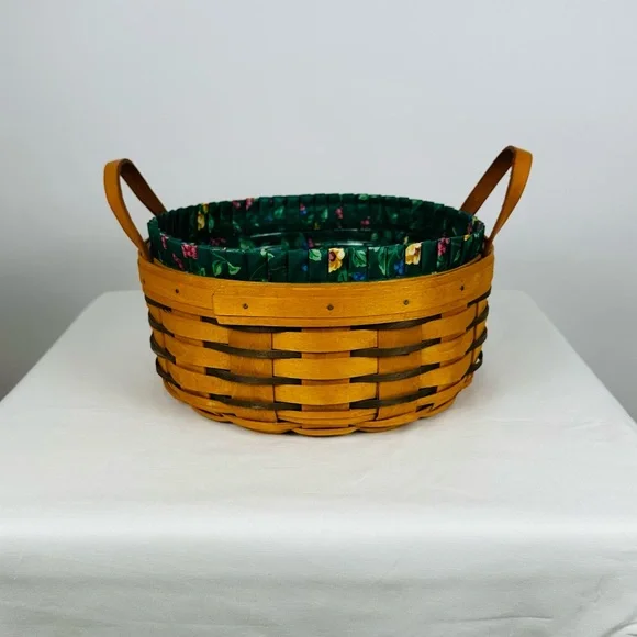1997 Longaberger Darning Basket #15598, Heritage Collection, w/ Liner/Protector - Picture 3 of 16
